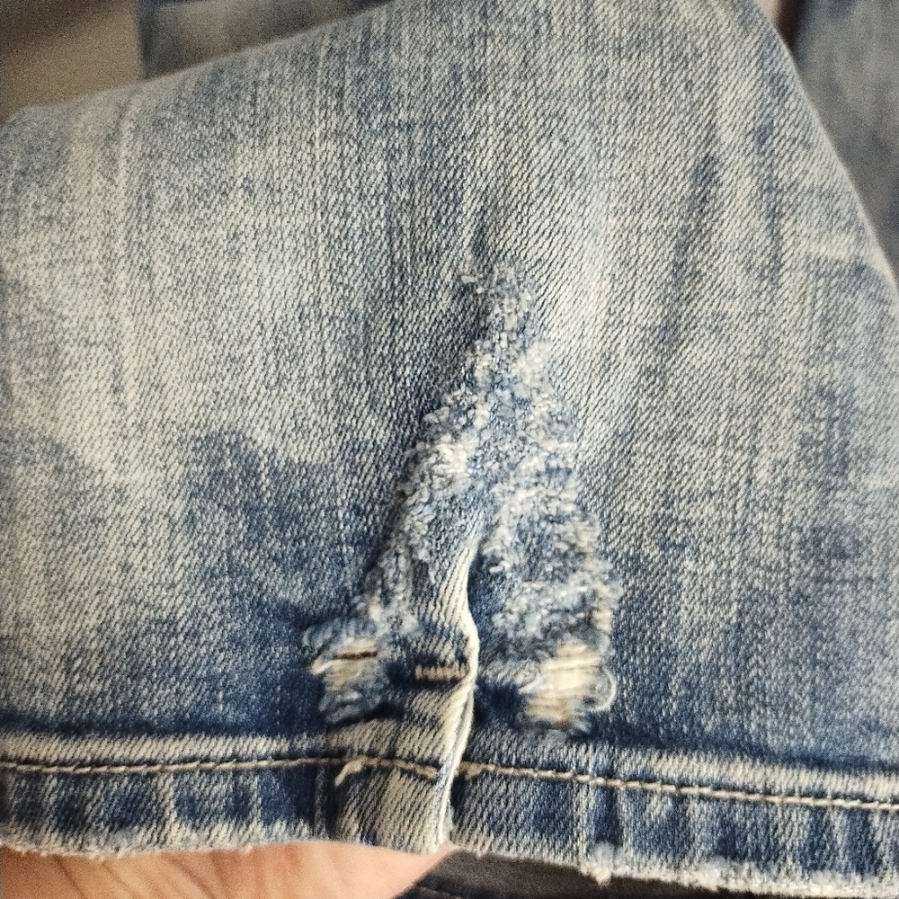 Rerock For Express Bleached Grunge Western Festival Rock Boho Bootcut Jeans 10‎ - Picture 10 of 10